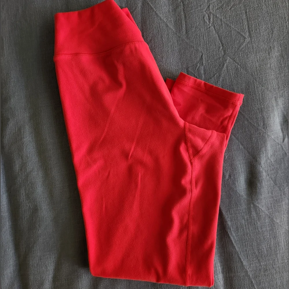 P'tula Bold Red High-Waist Leggings - Picture 2 of 5